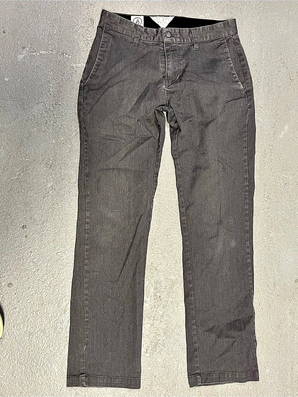 Volcom Frickin Modern Stretch Pant Gray Stretch Pants Waist 28